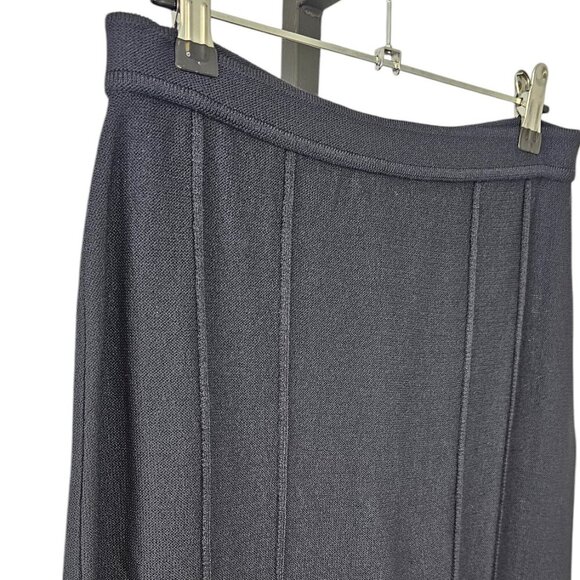 St. John Collection Womens Black Knee Length Pencil Skirt, Santana Knit, Size 4 - Picture 9 of 9